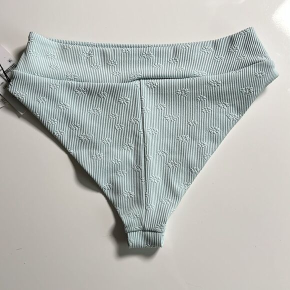 RVCA Women’s Floral High Rise Ribbed Bikini Bottom - Picture 5 of 10